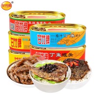 甘竹 豆豉鯪魚(yú)罐頭方便罐頭即食魚(yú)罐頭